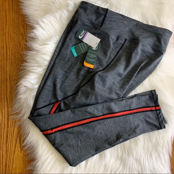 MTA Sport Pants - MTA sport dri active yoga pants sz 3X gray orange